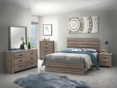 Coaster Brantford Queen Panel Bed Barrel Oak Model 207041Q